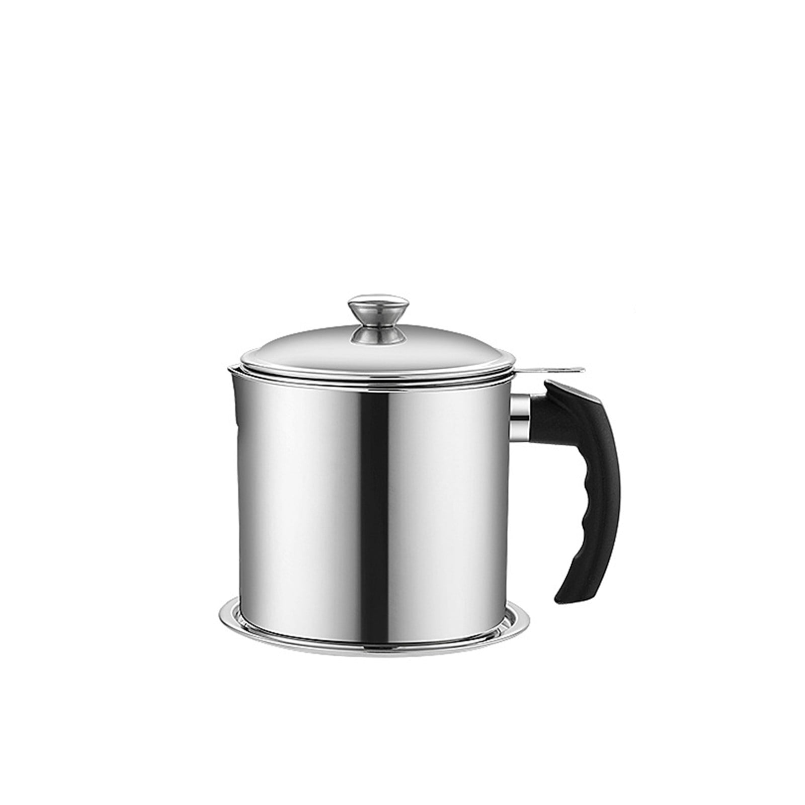 304 Stainless Steel Oil Filter Pot with Leak-Proof Spout Large Capacity ...