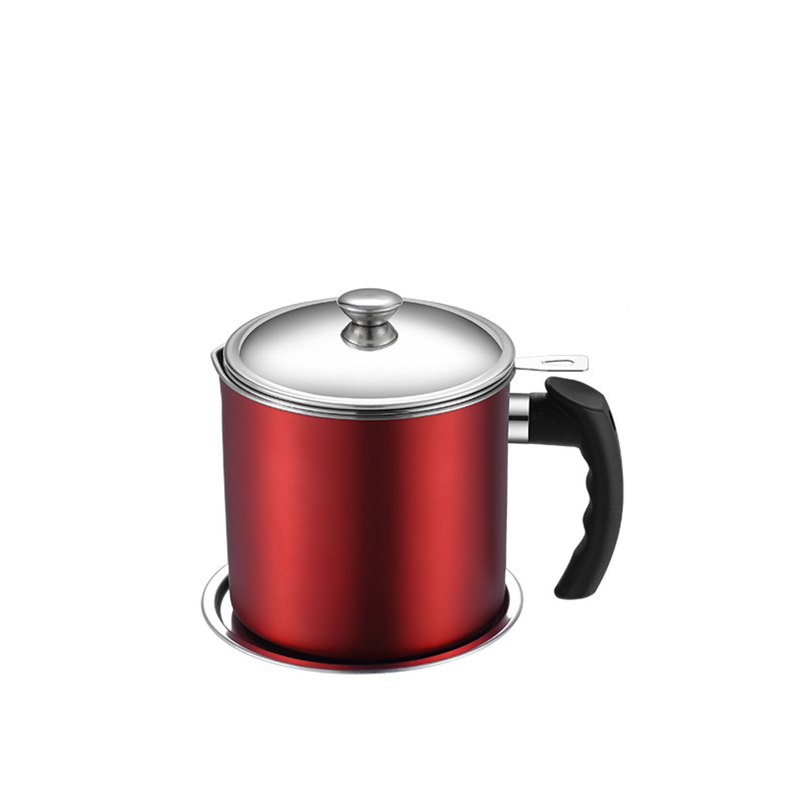 304 Stainless Steel Oil Filtering Pot with Strainer Large Capacity Leak ...
