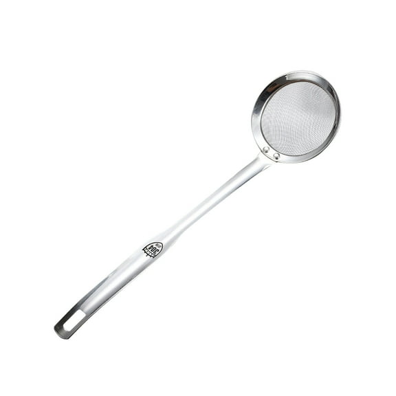 304 Stainless Steel Oil Separator Filter | Fine Mesh Screen Leaky Spoon | 4 Size Options (32.5cm-37.5cm) | Kitchen Strainer for Residue Removal | Easy to Clean & Store