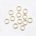 thumbnail image 1 of 304 Stainless Steel Open Jump Rings Real 24K Gold Plated 20 Gauge 7x0.8mm Inner Diameter: 5.8mm, 1 of 2