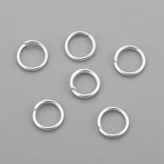304 Stainless Steel Open Jump Rings Round Silver 5x0.6mm 22 Gauge Inner Diameter: 3.8mm Creation