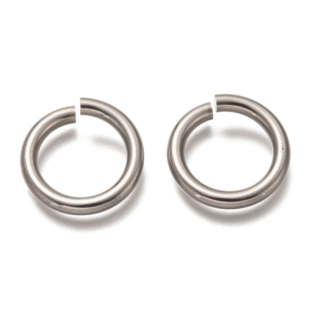 304 Stainless Steel Open Jump Rings Saw Cut Round Stainless Steel color 20x3mm 9 Gauge Inner Diameter: 14mm