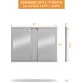 thumbnail image 1 of 304 Stainless Steel Outdoor Kitchen Access Door with Recessed Handle, Double Access Door for BBQ Island, Grilling Station, 1 of 9