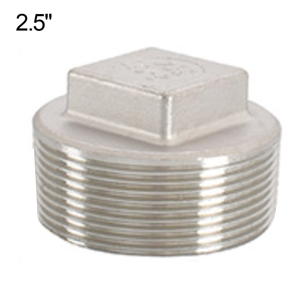 304 Stainless Steel Outer Screw Plug Inner Screw Water Pipe Plug Square ...