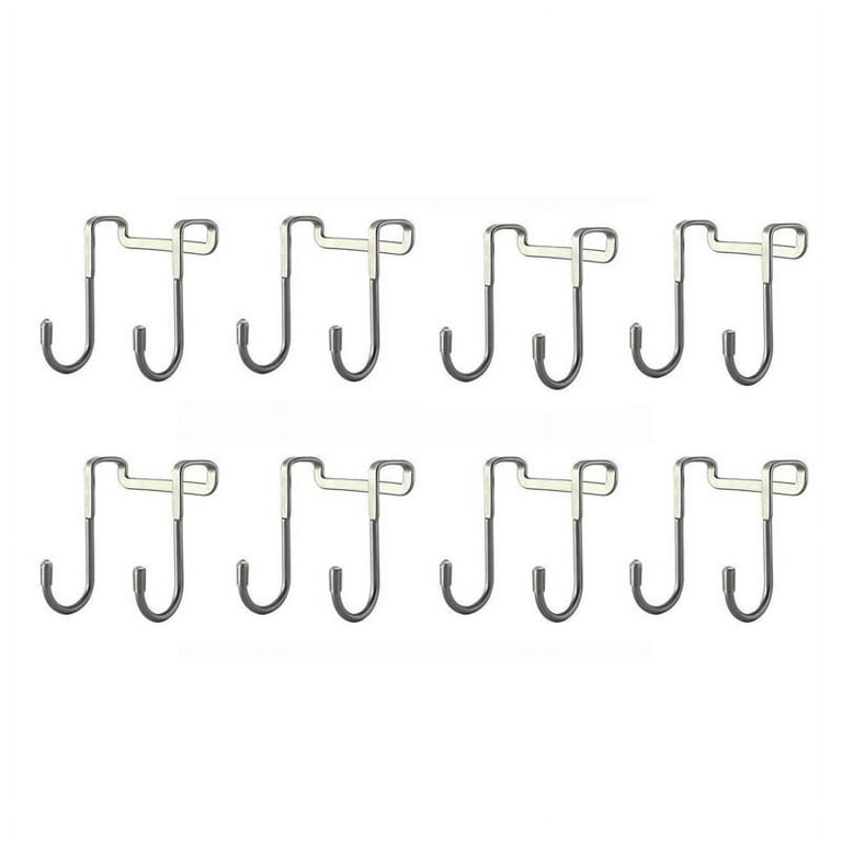Pack of 8 door hooks, hooks for hanging, door coat rack for