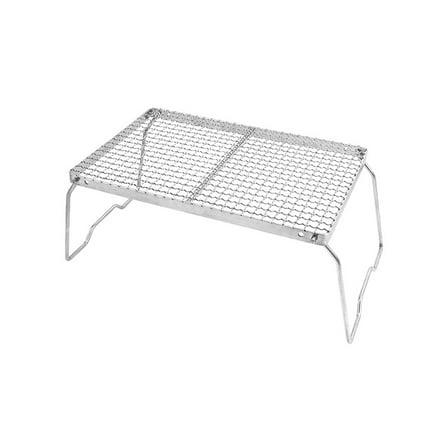 304 Stainless Steel Portable Foldable BBQ Grill for Camping, Picnics, and Fishing - Compact and Durable Outdoor Cooking Equipmen