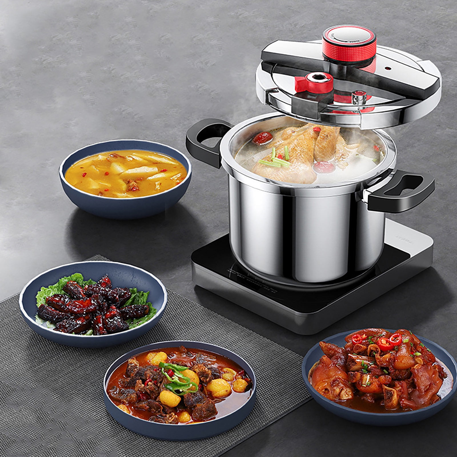Harvest Cookware Electric Original Pressure Pro 10 Quart Pressure Cooker Black Walmart