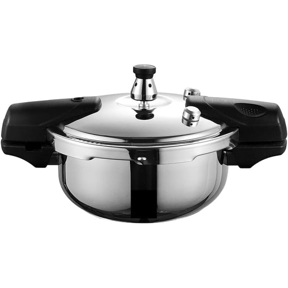 304 Stainless Steel Pressure Cooker, 7 Inch Quick Cooking Pot with Safety Valve, Mirror Polish Interior, Bakelite Handles$$Home Decor, Kitchen, & Other
