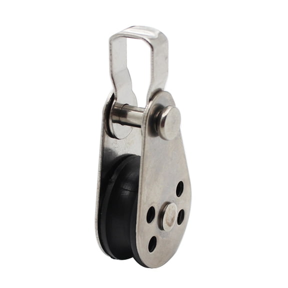 304 Stainless Steel Pulley Bowls Pulley Roller 25mm Pulley Pulley Silver Pulley Hangings Wire for Kayaks Canoes Factory