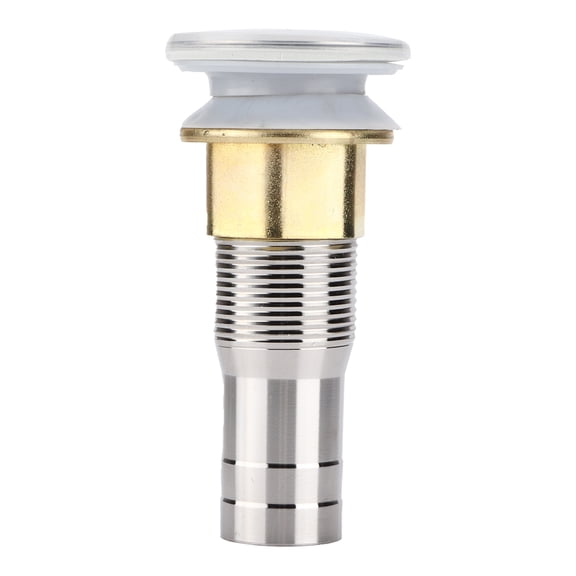 304 Stainless Steel Push-Open Floor Drain with Strainer and Anti-Clogging Plug, 1.46 Inch Hole Size for RV  Boat Shower