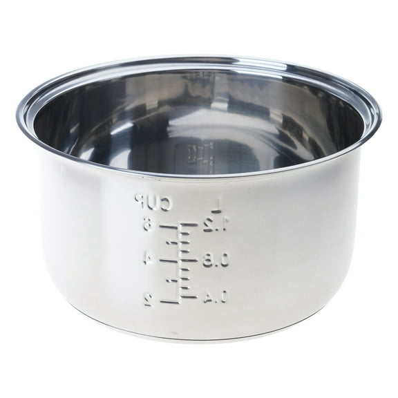 304 Stainless Steel Rice Cooker Inner Pots Dishwasher Safe Inside Bowl With Even Heating Base Replacement Accessory