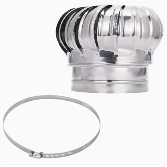 304 Stainless Steel Roof Ventilator Wind s Air Vent Attic Ventilator 100mm 150mm 200mm Pipefit Roof Ventilating Fan