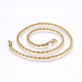 thumbnail image 1 of 304 Stainless Steel Rope Chain Necklace Lobster Gold 18-20" 2Mm&nbsp; A426, 1 of 2