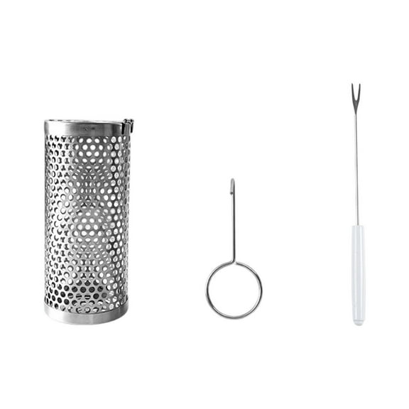 304 Stainless Steel Rotating BBQ Grill Basket Rolling Drum For Outdoor Roasting And Grilling