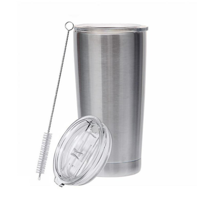 304 Stainless Steel Rotating Cup Vacuum Thermos Cup - 20oz Double