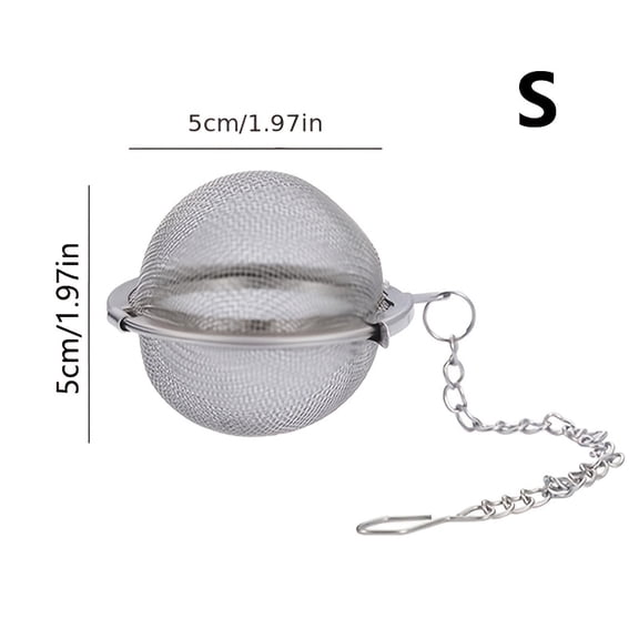304 Stainless Steel Seasoning Ball - 1-Pack Mesh Tea Infuser Spice Ball for Cooking, Brewing & Kitchen Seasoning