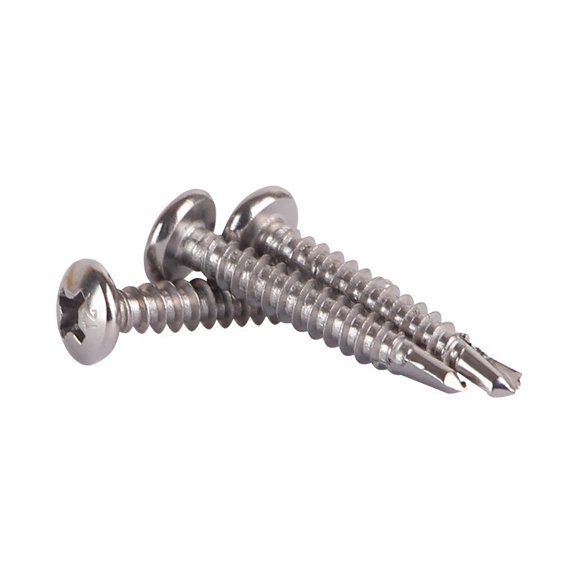 METALLIXITY M3 X 25mm Phillips Pan Head Self-Tapping Screws, 304 Stainless Steel, 50-Pack