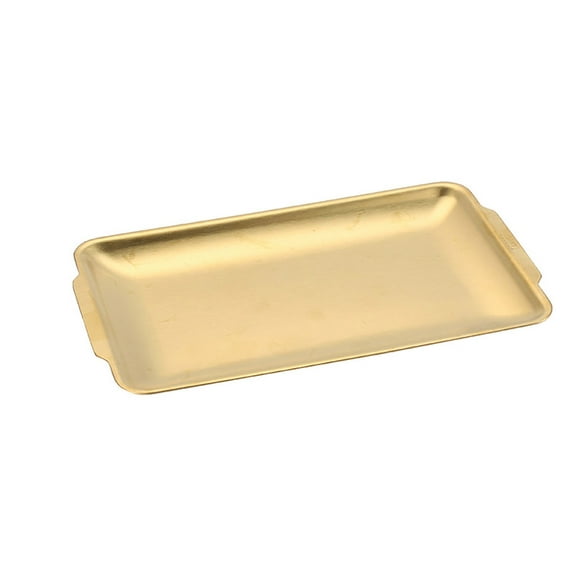304 Stainless Steel Serving Dish with Flat Bottom Outdoor Barbecue Plate Multipurpose Rectangular Cooking Platter