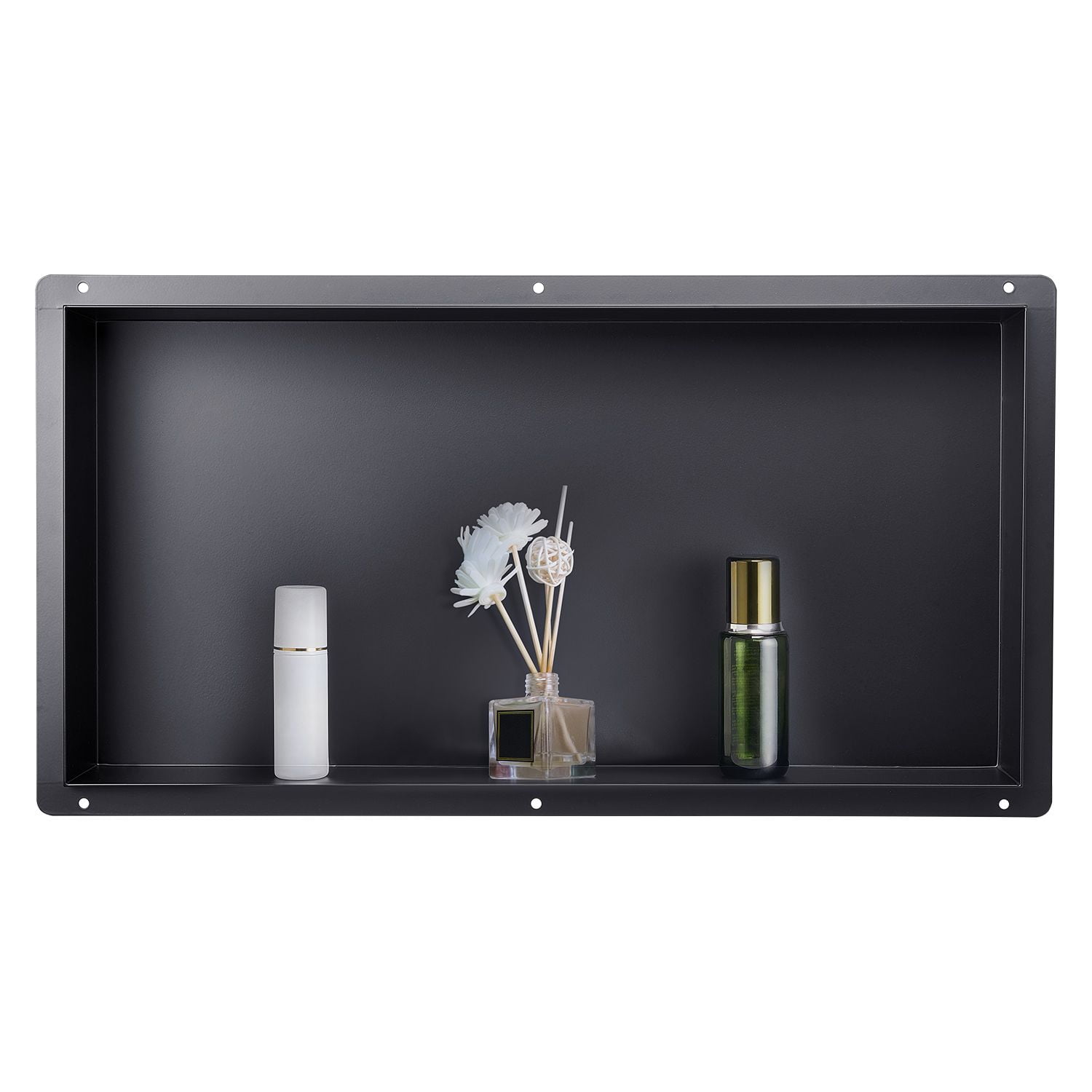 304 Stainless Steel Shower Niche 4x13x25 Inch, 92° Inner Corner, Waterproof Sealed, for Bathroom Wall Storage