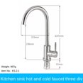 304 Stainless Steel Single Cold Vertical Kitchen Sink Faucet for