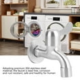 thumbnail image 1 of 304 Stainless Steel Single Lever Faucet Tap for Laundry Washing Machine Home Kitchen Garden, 1 of 8
