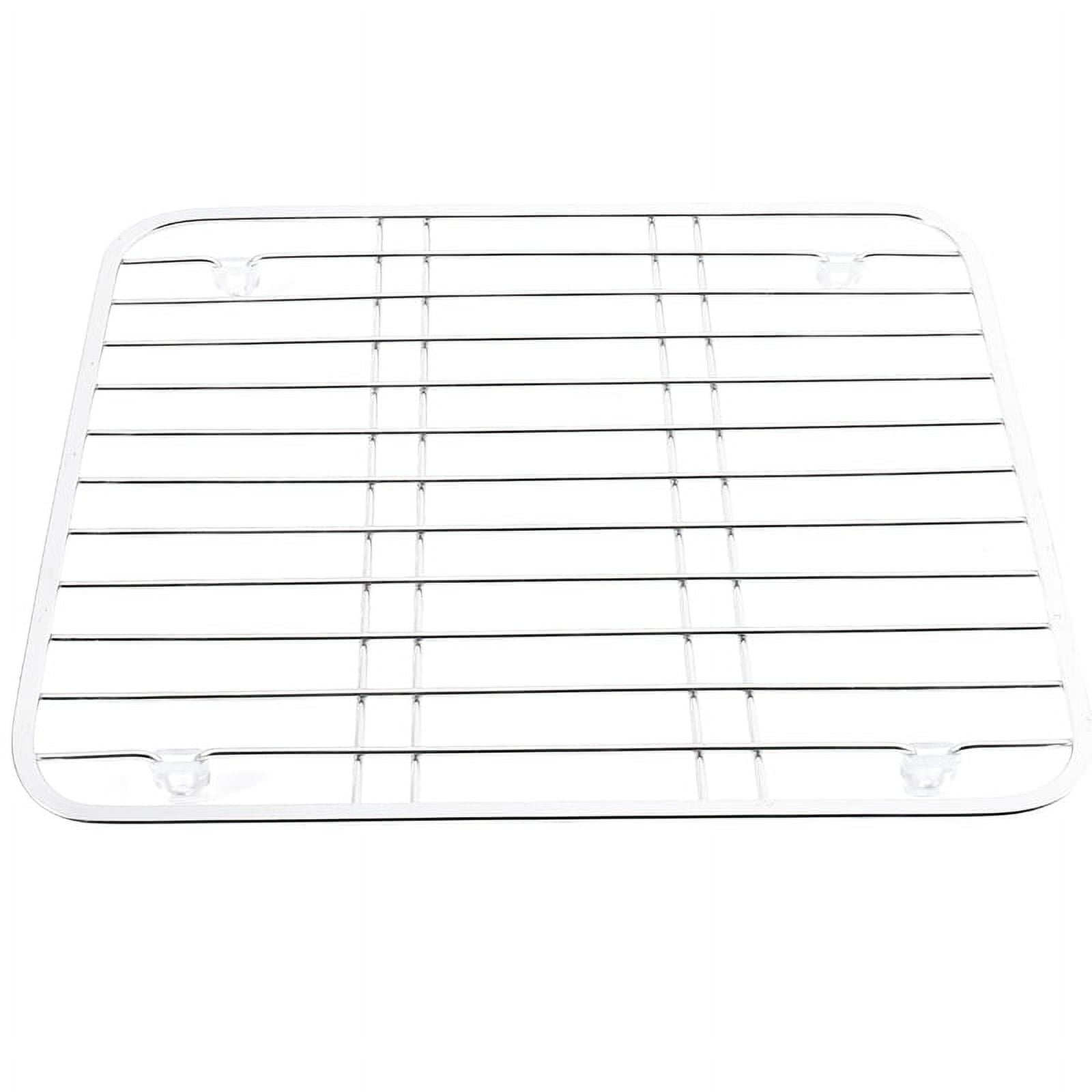 304 Stainless Steel Sink Drainer Rack Multifunctional Kitchen Fruit Vegetable Dish Drying Protector Grid