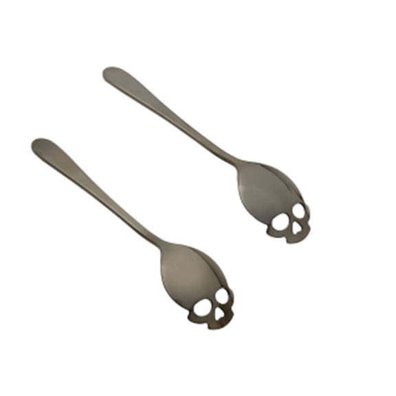 304 Stainless Steel Skull Sugar Spoon Dessert Tea Coffee Stirring Spoon