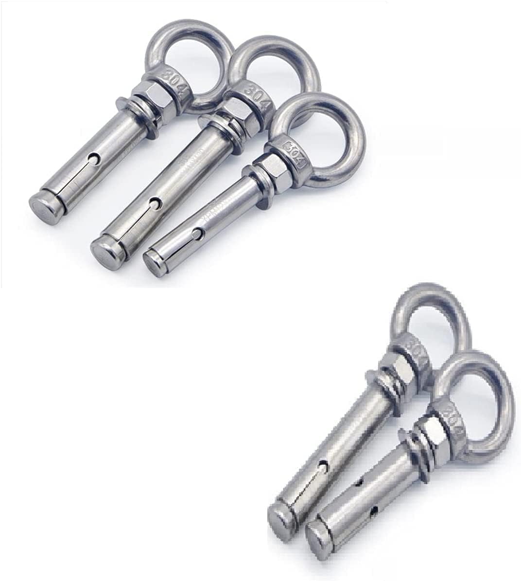 304 Stainless Steel Sleeve Anchor Concrete Expansion Eye Bolt