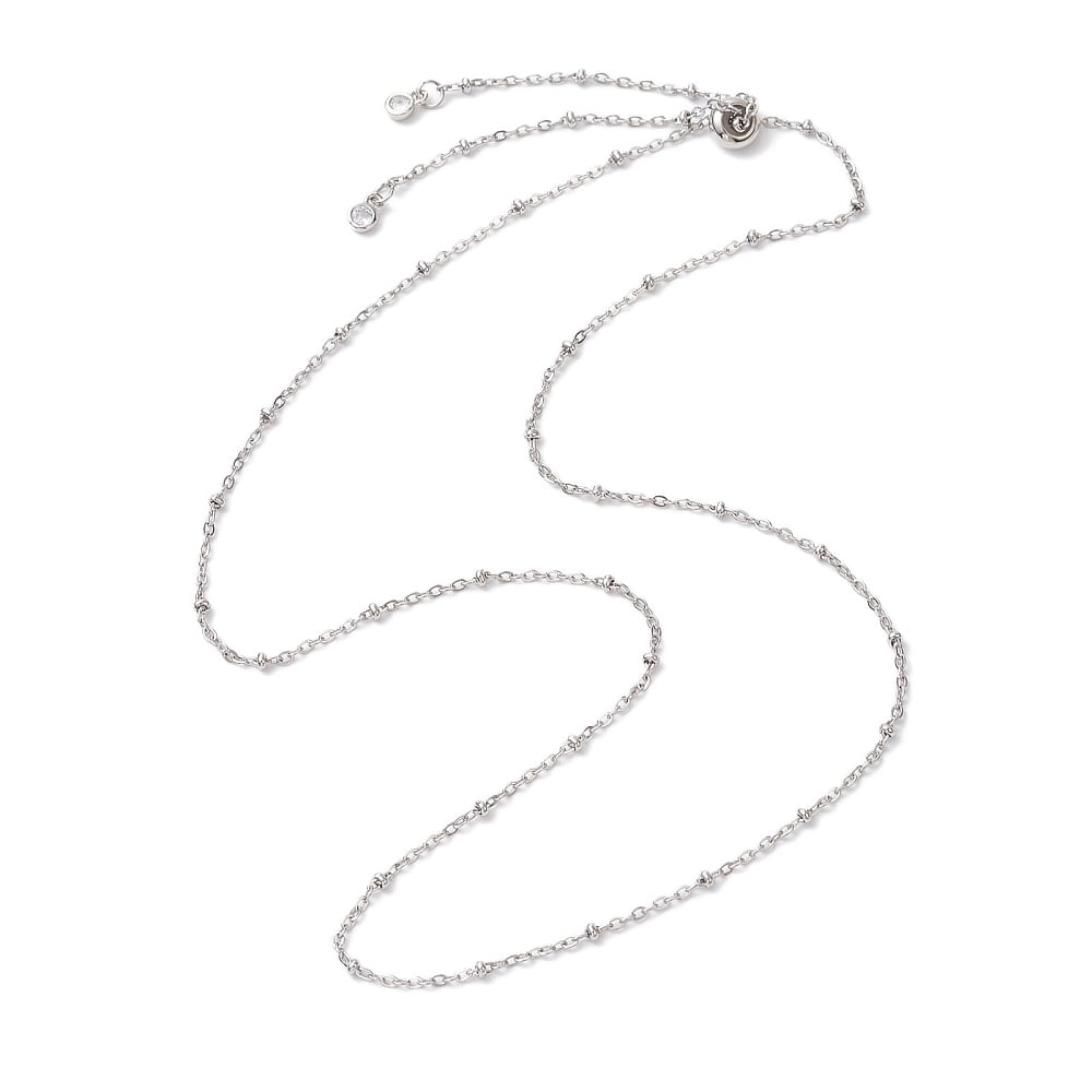 304 Stainless Steel Slider Necklace Makings with Satellite Chains and ...