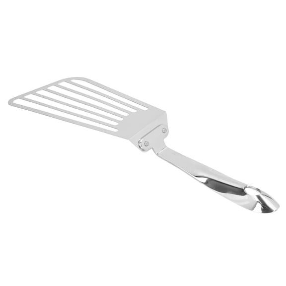 304 Stainless Steel Slotted Turner Spatula, 13.6 Inch Kitchen Fish & Burger Flipper with Ergonomic Handle