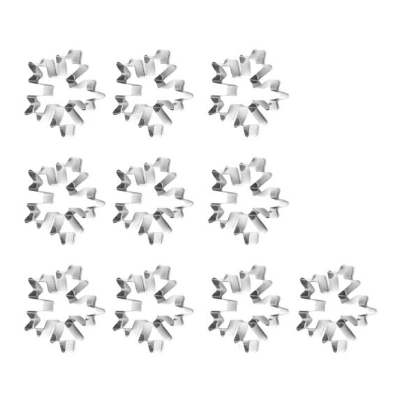 304 Stainless Steel Snowflake Pastry Cutter Professional Grades Baking Molds For Festival Cookie Dessert Bakeware