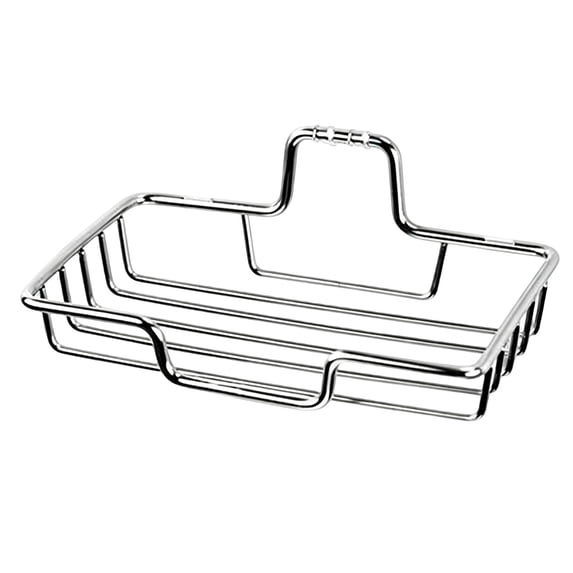 304 Stainless Steel Soap Dish Holder, Wall Mounted Rustproof Soap Rack, Self Adhesive Soap Bar & Sponge Tray for Bathroom & Kitchen, No Drilling Easy Installation