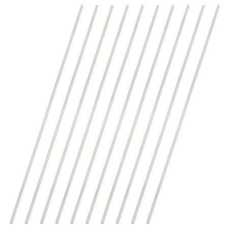 304 Stainless Steel Solid Bar Metal Round Dowel Rod Stainless Steel Color 300x3mm
