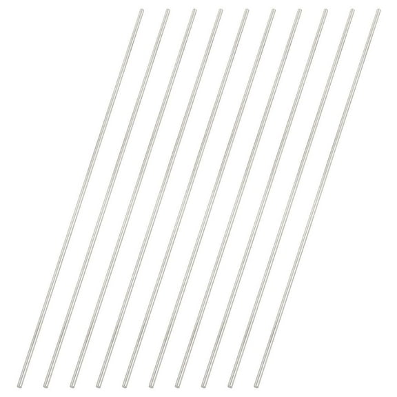 304 Stainless Steel Solid Bar Metal Round Dowel Rod Stainless Steel Color 300x3mm