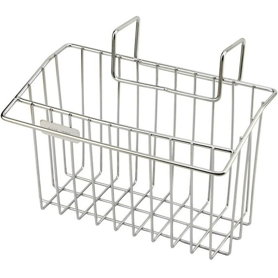 304 Stainless Steel Sponge Holder, Dish Soap Dispenser Caddy with Drain Hooks, Under Sink Organizer Rack for Kitchen Sink, Rust Proof Cleaning Tool Storage, 1*Stainless Steel Kitchen Sponge Holder