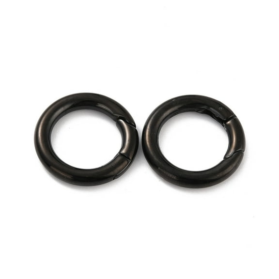 304 Stainless Steel Spring Gate Rings O Rings Ring Electrophoresis Black 6 Gauge 24x4mm Inner Diameter: 16mm