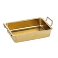 thumbnail image 1 of 304 Stainless Steel Square Plate for Snack Barbecue Dessert Tray Home Kitchen Dining Table Plates Nut Cake Fruit Plate Multifunctional Storage Plates, 1 of 13
