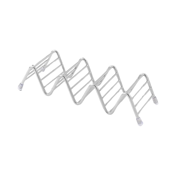 304 Stainless Steel Storage Rack, Sturdy Kitchen Organizer for Tortillas, Plates, and Cutting Boards, Soap Drainer for Bathroom Counter, Multipurpose Stand for Home