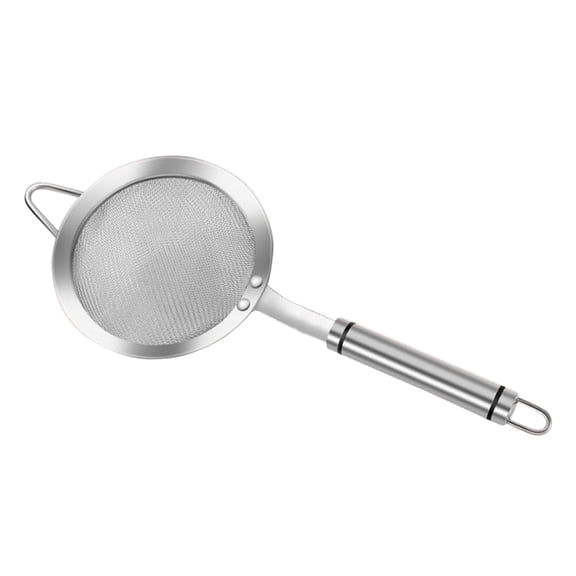 304 Stainless Steel Strainer Spoon - Fine Mesh, Compact - for Kitchen, Filtering Juice/Noodles, Hanging Hole, Dishwasher Safe