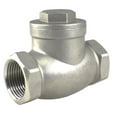 thumbnail image 1 of 304 Stainless Steel Swing Check Valve 1-1/4" NPT In-line WOG200 Low Cracking Pressure, 1 of 2