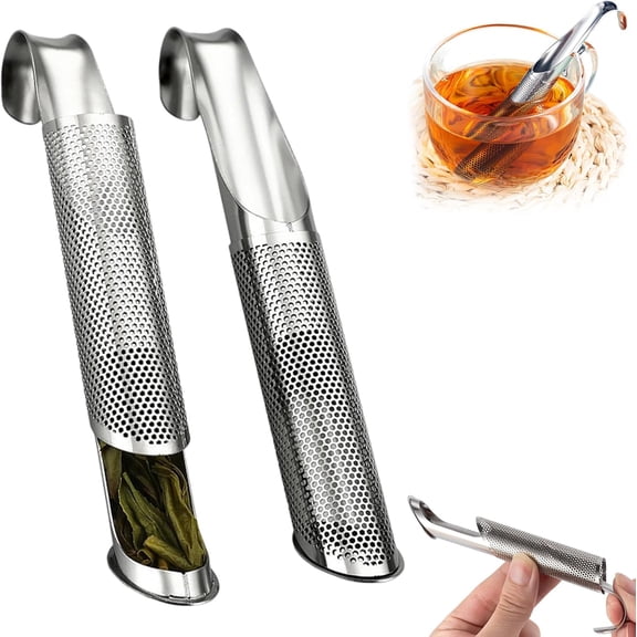 304 Stainless Steel Tea Diffuser, 2025 New Loose Leaf Tea Infuser, Portable Teas Infuser for Office and Home, Spices, Seasonings, Coffee Steeper for Coffee Lovers, Teas Holder Loose Leaf for Gift