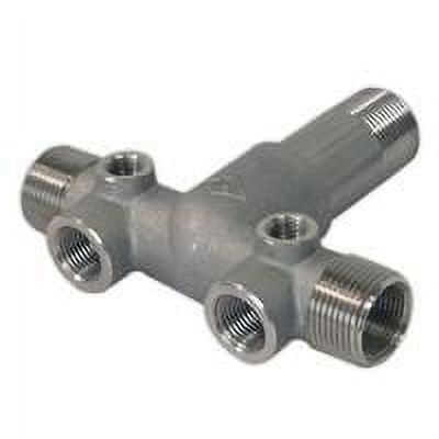 304 Stainless Steel Tee for Pressure Tank Installations - 1" x 4 1/2" MPT Connection