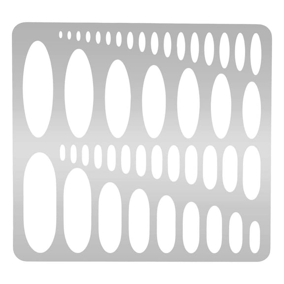 304 Stainless Steel Template Metal Ellipse Stencil Geometric Template Journal Templates Art Oval Tool
