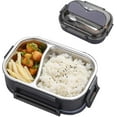 thumbnail image 1 of 304 Stainless Steel Thermal Lunch Box Leakproof Food Storage Containers, Bento Box For Adults,men,wo, 1 of 5