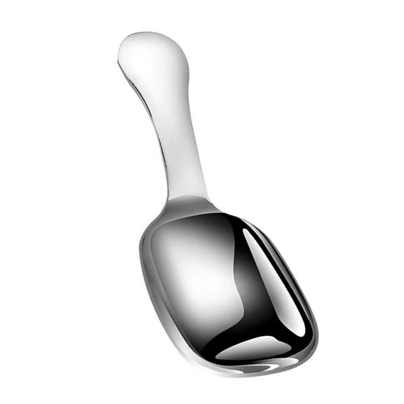 304 Stainless Steel Thickened Teaspoon Coffee Powder Measuring Spoon Tea Spoon Tea Short Handle Ice Cream Digging Spoon 5.31X1.96X0.78 Inches