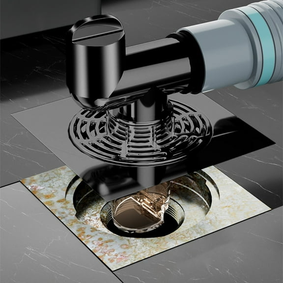 304 Stainless Steel Three-Way Floor Drain Connector for Washing Machine Dryer, Small Pipe Diameter, Magnetic Core Odor, Hair Filter Basket, Universal Installation