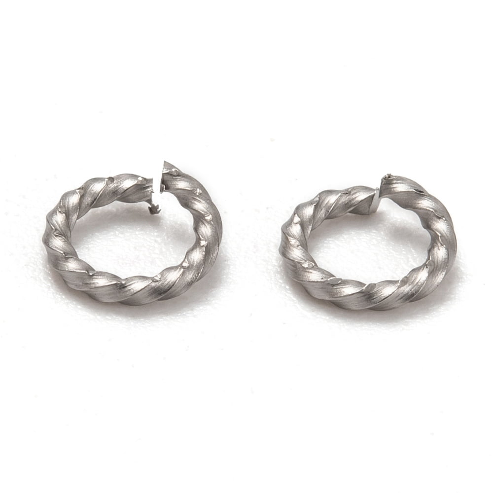 304 Stainless Steel Twisted Jump Rings Open Jump Rings Stainless Steel ...