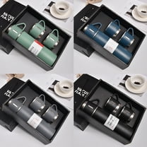 304 Stainless Steel Vacuum Insulated Cup Set - Decorations 2026 Gifting & Winter Warmth, One Cup Three Lids, Spill-Proof Mug for Office/Indoor/Outdoor, for Hot/Cold Drinks, 9.45*2.56in, Green