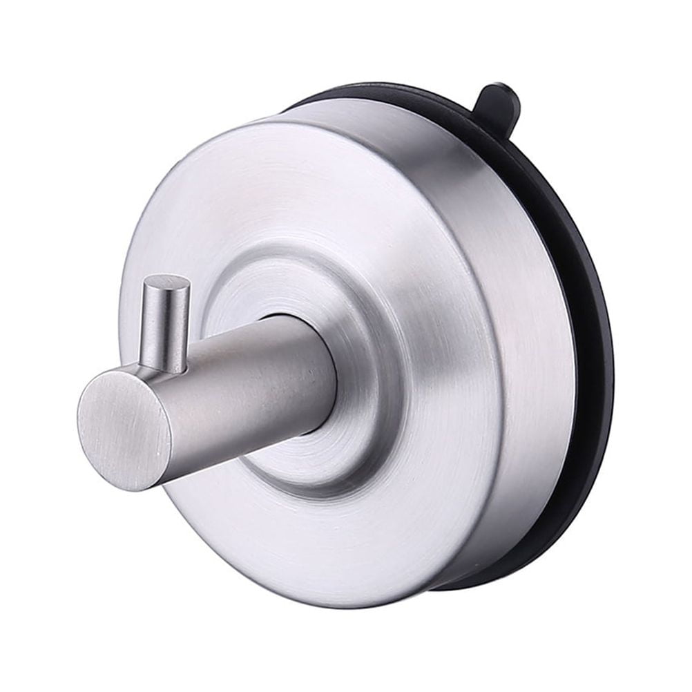 304 Stainless Steel Vacuum Suction Cup Hooks Shower Holder Removable ...