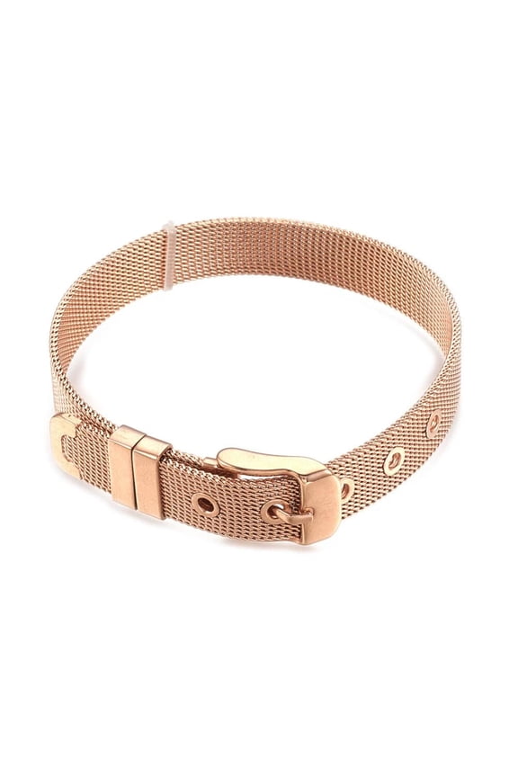 304 Stainless Steel Watch Band Belt Fit Slide Charms Blue Plated 8.5" 10Mm A150